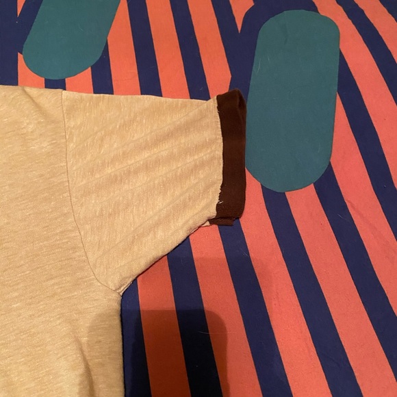 True Vintage Farrah Fawcett  Ringer Tee Shirt 70s - Picture 7 of 8